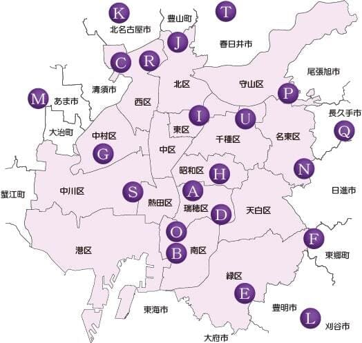 紫雲殿式場一覧マップ
